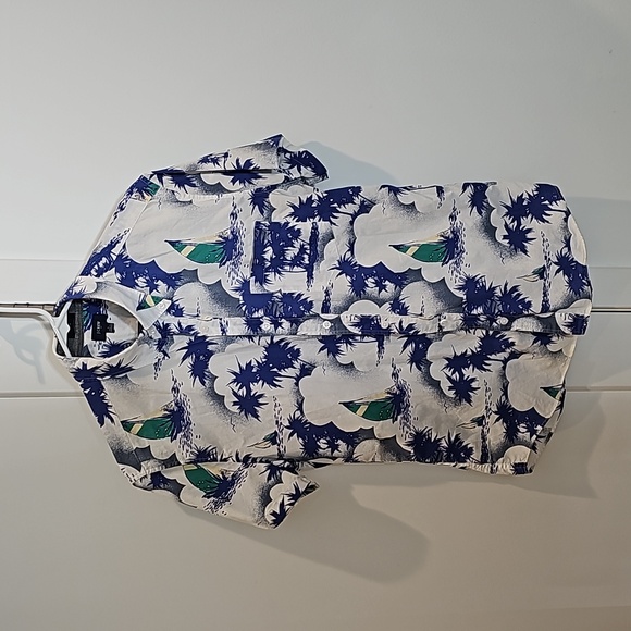 J. Crew Slim Tropical Graphic Button Down - Picture 1 of 4